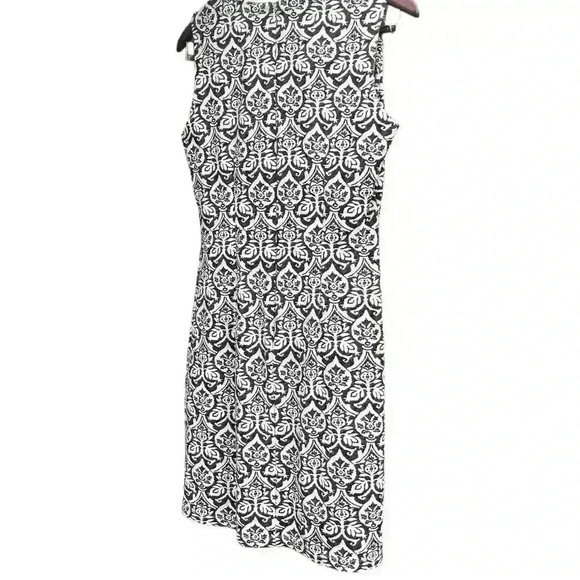 J. Mclaughlin Dress Women M Devon Brown & Cream Sheath Business Great Condition! - Picture 3 of 5